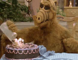 Birthday Alf GIF