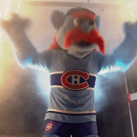 Metal Mascot GIF by Canadiens de Montréal