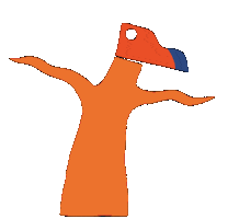 Bird Dancing Sticker