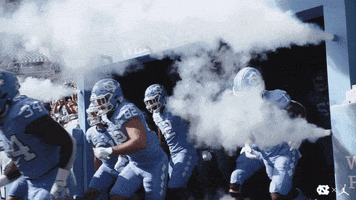 Tar Heels Smoke GIF by Carolina Football