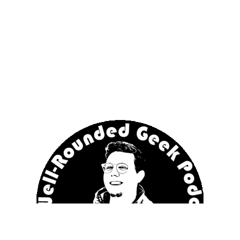 Jeffrey Gahman Sticker by The Well-Rounded Geek