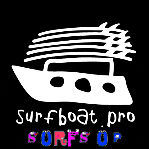 Surfboat surfing GIF