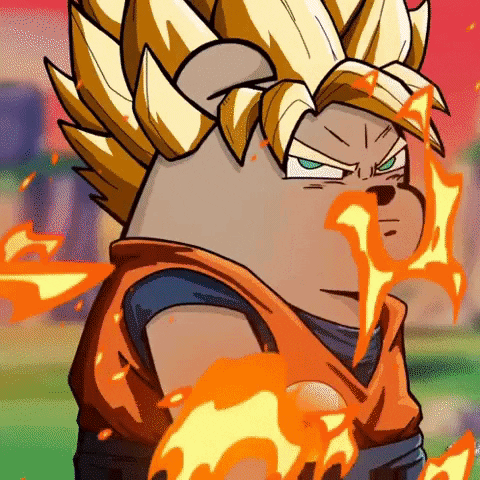 Angry Dragon Ball Z GIF by SuperRareBears