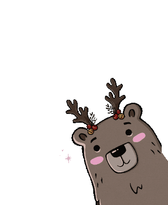 Weihnachtsbär Sticker by Grafikstorys