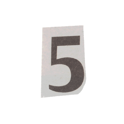  Number 5 Typography Sticker for iOS & Android | GIPHY