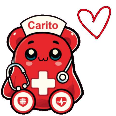 Heart Carito Sticker by Caritas Gesundheit Berlin