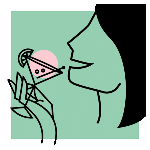 Drink Up Sticker by Cocktail.Shop