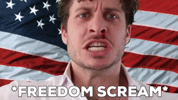 Yell American GIF by Corporate Bro