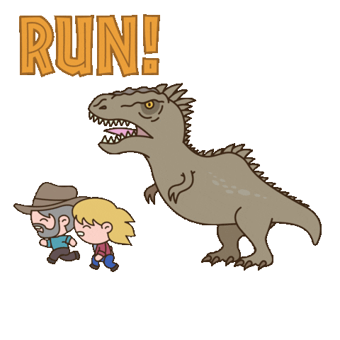 Run Dinosaur Sticker by Jurassic World