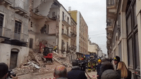 Building Collapses After an Explosion in South Italy