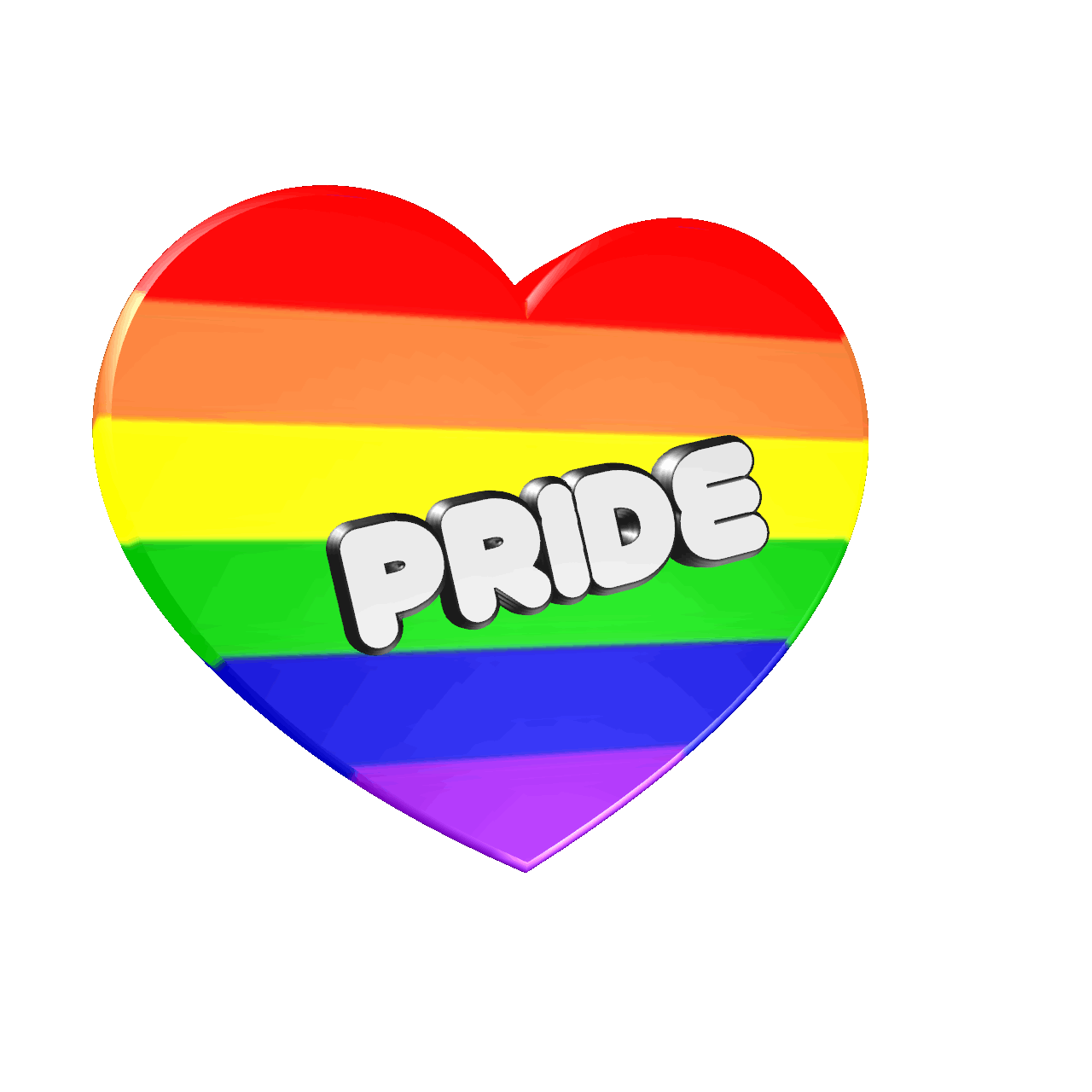 Gay Pride Hearts Sticker for iOS & Android | GIPHY