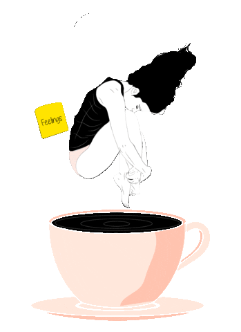 Sad Cup Sticker by Maldito