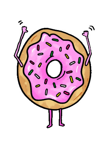 Hungry Donut Sticker by megan lockhart