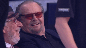 Jack Nicholson Laughing GIF by NBA