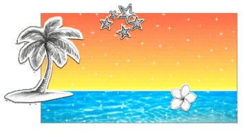 Palm Tree Flower Sticker by lenay