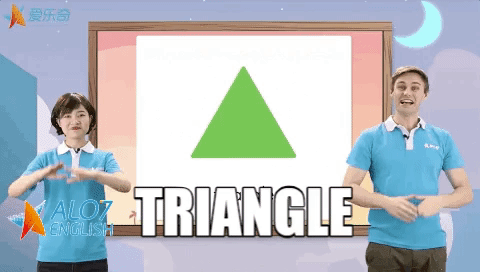 triangle alo7 english GIF by ALO7.com by alo7english