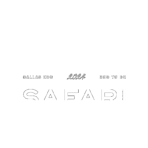Safari Noir Sticker by Dallas Zoo