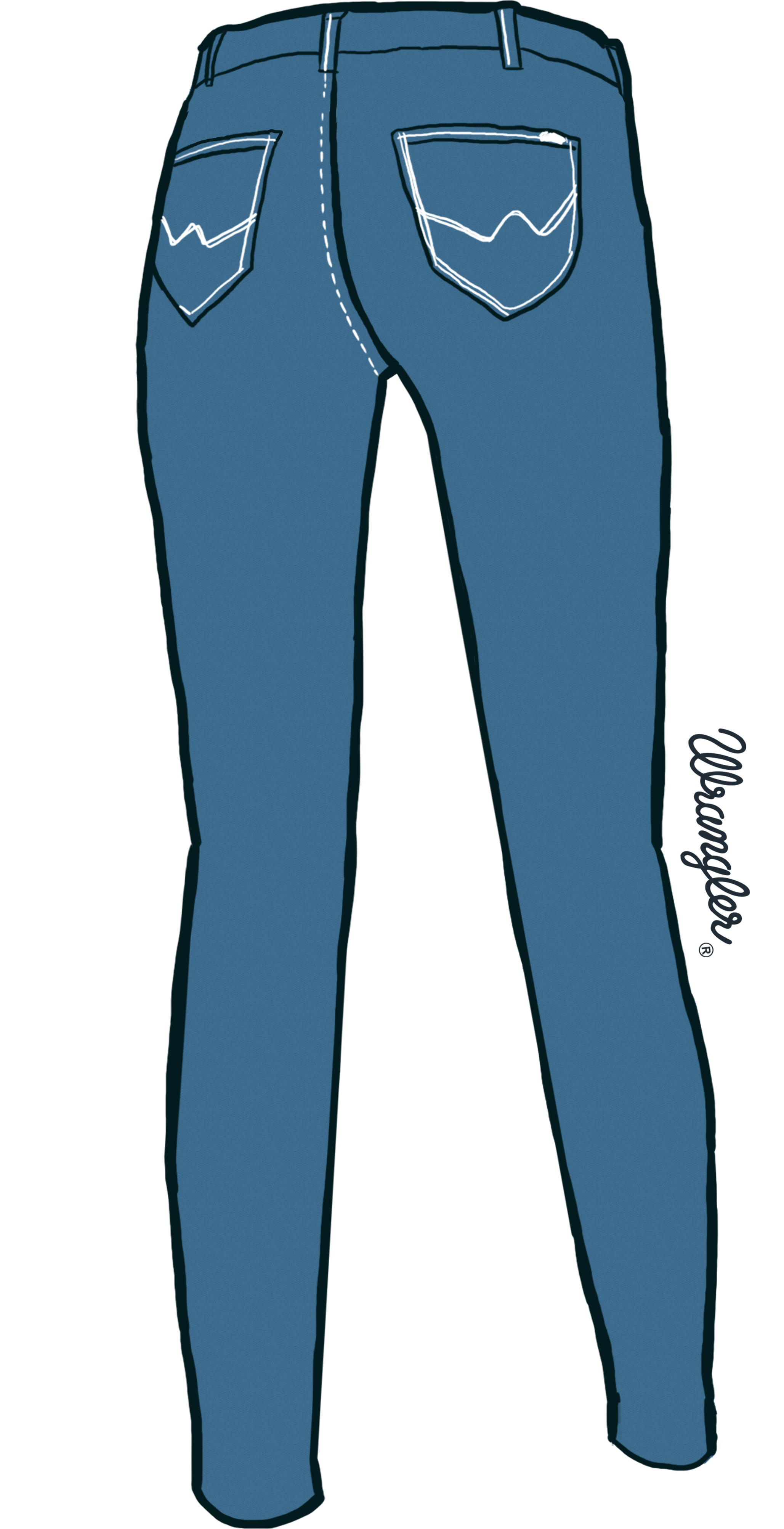 wrangler jeans sticker