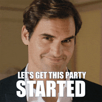 roger federer party GIF by Barilla