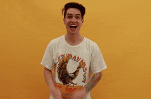 Excited Brendon Urie GIF by BBC Radio 1