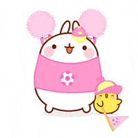 football love GIF by Molang.Official