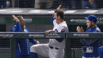 high five anthony rizzo GIF by MLB