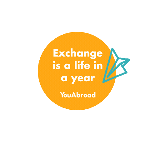 Exchange Student Sticker by YouAbroad Viaggi Studio