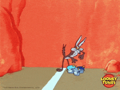 Wile E Coyote Art GIF by Looney Tunes - Find & Share on GIPHY