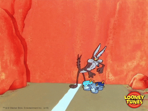 Wile E Coyote Art GIF by Looney Tunes - Find &amp;amp; Share on GIPHY