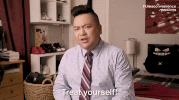 treat yourself andrew phung GIF by Kim's Convenience
