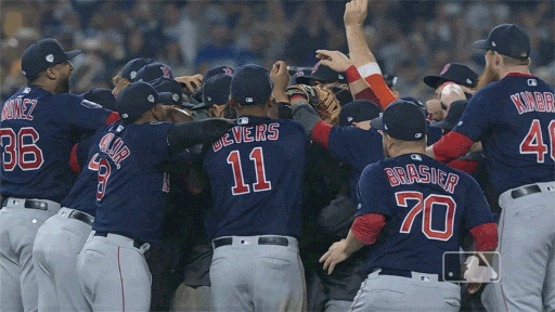 Red Sox Celebration GIF by MLB - Find & Share on GIPHY