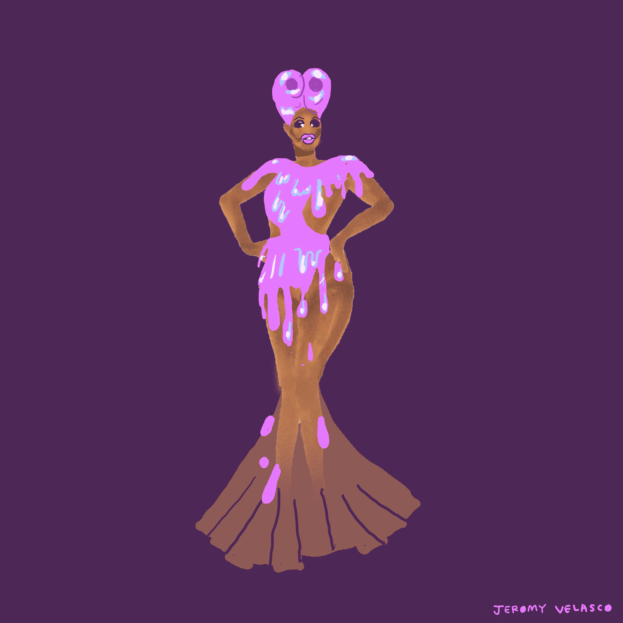 Rupauls Drag Race Illustration GIF by Jeromy Velasco Find & Share on