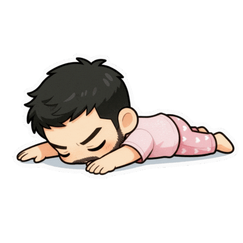 Tired Good Night Sticker