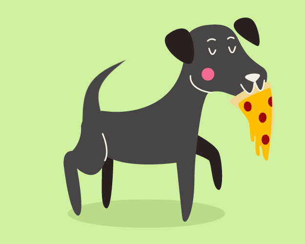 Dog Pizza GIF by Christina Lu Find & Share on GIPHY