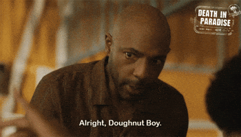 Doughnut Boy GIF by Death In Paradise