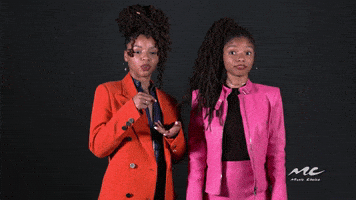 awkward chloe x halle GIF by Music Choice