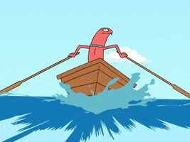 Boat Rowing GIF by Adult Swim