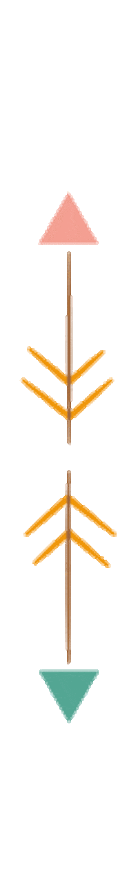 Arrow Camping Sticker by Qoui Design