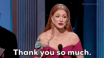 Jessica Chastain Thank You GIF by SAG Awards