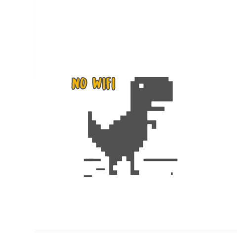 dinosaur game when you have no wifi