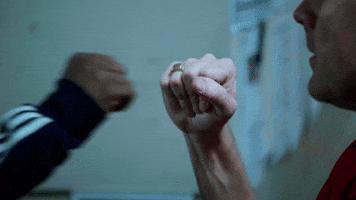 rugby sevens fist bump GIF by World Rugby