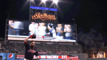 Cleveland Indians Helmet GIF by MLB