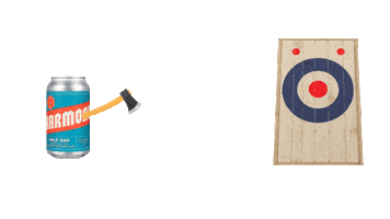 Canada Axe Sticker by Harmon's Non-Alc Craft Beer