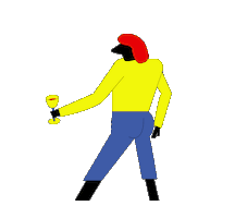 Animation Cheers Sticker