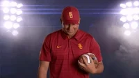 happy clay helton GIF by USC Trojans