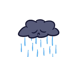 sad rain GIF