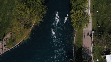 boat race canal GIF by IUPUI