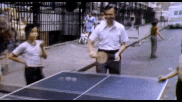 ping pong vintage GIF by Won't You Be My Neighbor