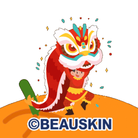 Happy Chinese Sticker by BEAUSKIN