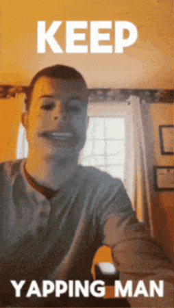 Simon Yapping GIF